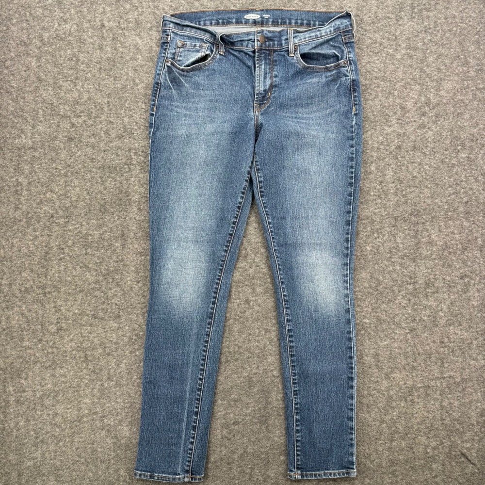 Old Navy Original Skinny Jeans Womens 8 Medium Wash Blue Mid Rise Stretch Denim
